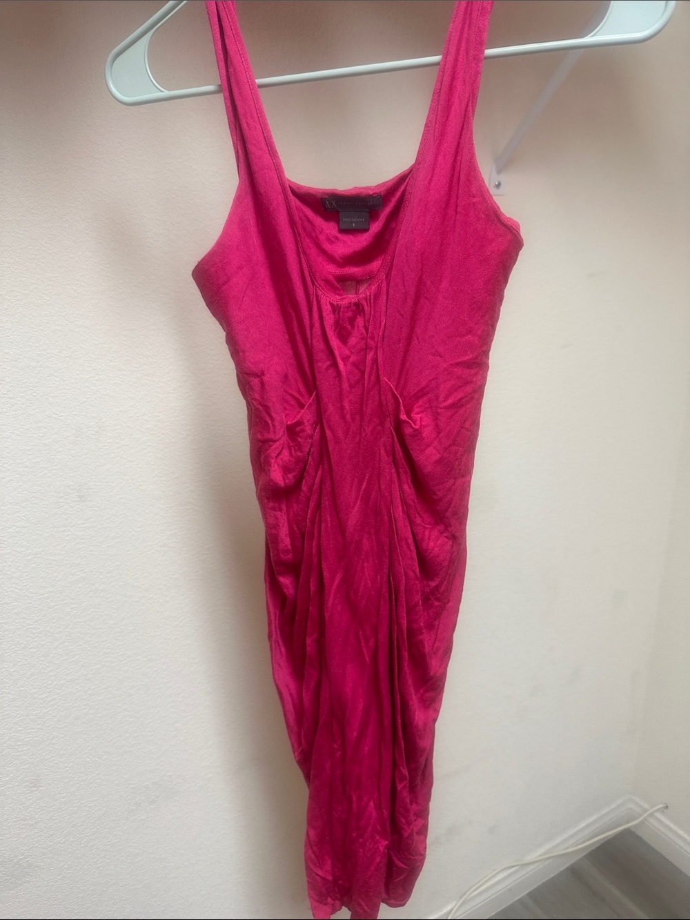 Armani Exchange Fuchsia Sleeveless Maxi Dress